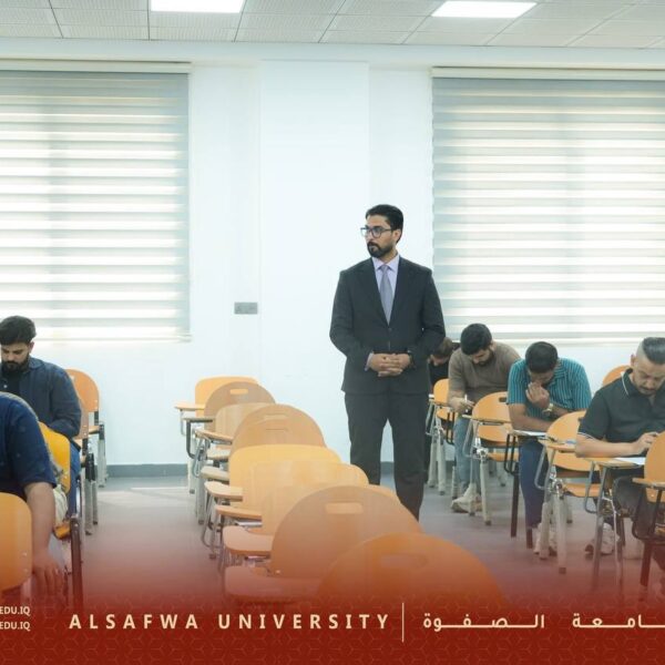 جانب من سير الامتحانات في جامعة الصفوة